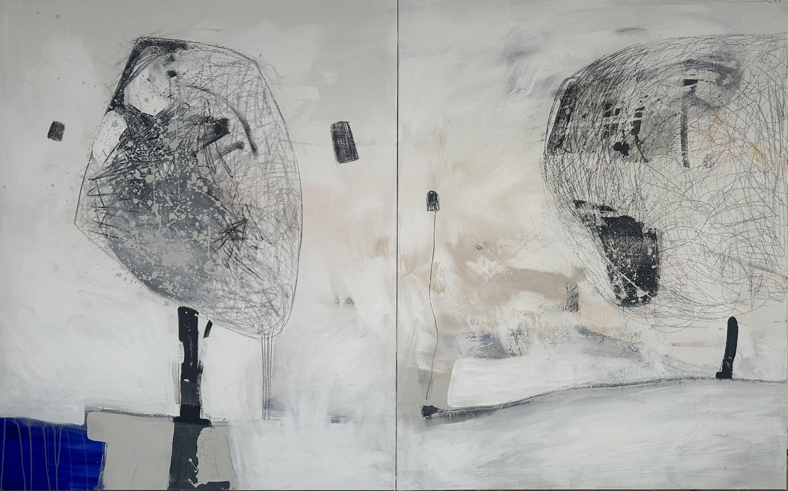 Untitled_1 // Cycle: Winter Canvas // 150x240 cm // Acryl on canvas2025