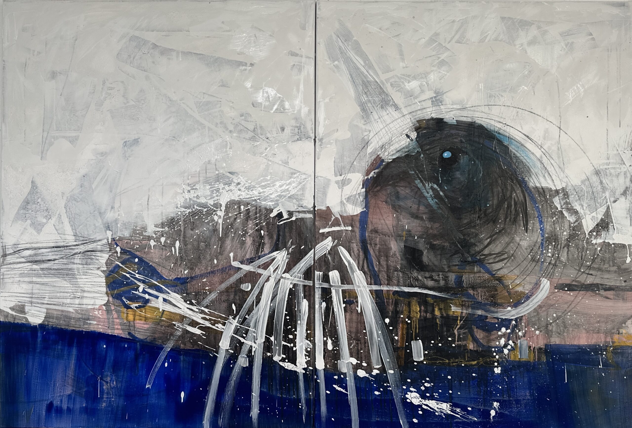Through The Window: untitled_8  //  2026  //  150x220 cm  //  Acrylic on canvas